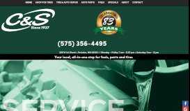 
							         C & S Incorporated: Portales NM Tires & Tire Services Shop								  
							    