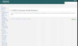 
							         C-TPAT (Customs-Trade Partnership Against Terrorism) Information ...								  
							    