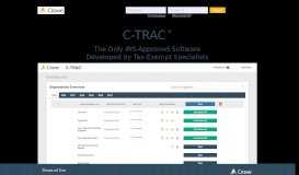 
							         C-TRAC®: The Only IRS-Approved Software Developed by ...								  
							    
