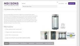 
							         C2 Cylindrical Security Portal - Meesons Anti-tailgating Security Portal								  
							    