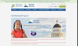 
							         CA Medicaid Program | Premier Access Insurance								  
							    