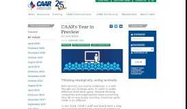 
							         CAAR's Year in Preview - Canadian Association of Agri-Retailers								  
							    