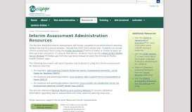 
							         CAASPP Interim Assessment Administration Resources								  
							    