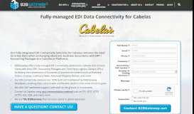 
							         Cabelas Fully-managed EDI | B2BGateway								  
							    