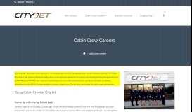 
							         Cabin Crew Jobs, Airline Job Search | CityJet Careers								  
							    
