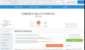
							         CABINET GALITH PORTAL (PARIS 16) Chiffre d'affaires, résultat ...								  
							    