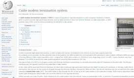 
							         Cable modem termination system - Wikipedia								  
							    