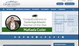 
							         Cache County School District / Homepage								  
							    