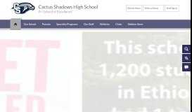 
							         Cactus Shadows High School / Homepage								  
							    
