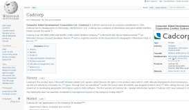 
							         Cadcorp - Wikipedia								  
							    