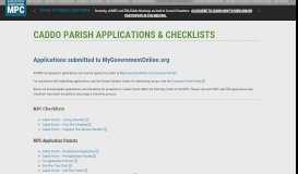 
							         Caddo Parish Applications & Checklists | Metropolitan Planning ...								  
							    