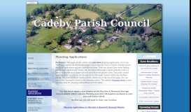 
							         Cadeby Parish Council | Planning Applications - parish-council.com								  
							    