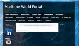 
							         CADETS - Maritime World Portal								  
							    