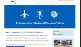 
							         CAE Business Aviation, Helicopter and Maintenance Training								  
							    