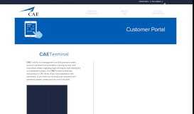 
							         CAE Client Portal								  
							    