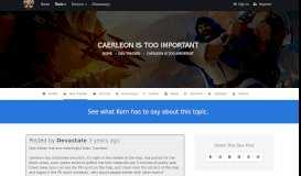 
							         Caerleon is too important - Dev Tracker - AlbionOffline								  
							    