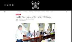 
							         CAES Strengthens Ties with NC State | Makerere University News Portal								  
							    
