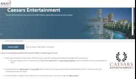 
							         Caesars Entertainment - American Hotel & Lodging Educational Institute								  
							    