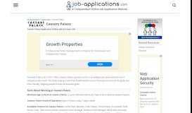 
							         Caesars Palace Application, Jobs & Careers Online								  
							    