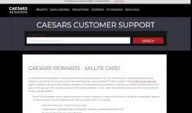 
							         Caesars Rewards - SALUTE Card								  
							    