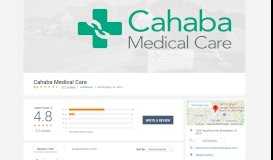 
							         Cahaba Medical Care reviews | Medical Centers at 1308 Tuscaloosa ...								  
							    