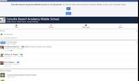 
							         Cahuilla Desert Academy Middle School - Home | Facebook								  
							    