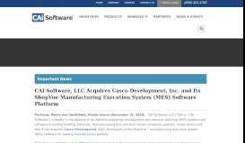 
							         CAI Software, LLC Acquires Casco Development, Inc. and Its ...								  
							    
