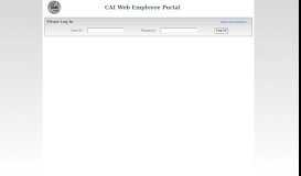 
							         CAI Web Employee Portal								  
							    