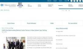 
							         CAIPA and Maimonides Medical Center Partner in New Patient Care ...								  
							    