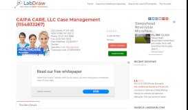 
							         CAIPA CARE, LLC, Case Management in NEW YORK NY (1154833267)								  
							    