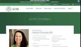 
							         Caitlin O'Donnell, MD - Ammonoosuc Community Health Services								  
							    
