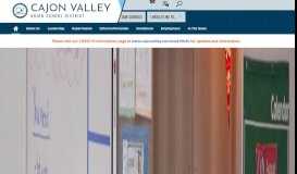 
							         Cajon Valley Union School District / Homepage								  
							    