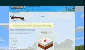 
							         Cake | Minecraft Wiki | FANDOM powered by Wikia								  
							    