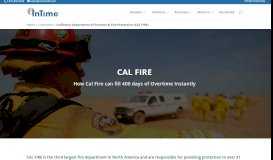 
							         CAL FIRE - Scheduling & Overtime Management - InTime								  
							    
