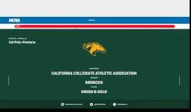 
							         Cal Poly-Pomona | NCAA.com								  
							    