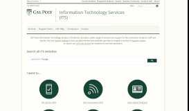 
							         Cal Poly Portal Frequently Asked Questions - Service Desk - Cal Poly ...								  
							    