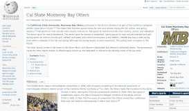 
							         Cal State Monterey Bay Otters - Wikipedia								  
							    