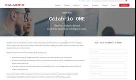
							         Calabrio ONE | Calabrio								  
							    