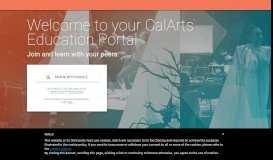 
							         CalArts Education Portal								  
							    