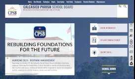 
							         Calcasieu Parish Public Schools / Homepage								  
							    