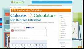 
							         Calculus: A Collection of 88 Calculus Calculators Separated by Skill ...								  
							    