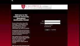 
							         Caldwell University Emergency								  
							    