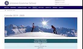 
							         Calendar 2018 – 2019 – Urmston Grammar School								  
							    