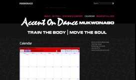 
							         Calendar | Accent on Dance - Mukwonago								  
							    