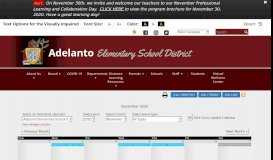 
							         Calendar - Adelanto Elementary School District								  
							    