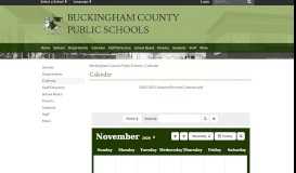 
							         Calendar - Buckingham County Public Schools								  
							    