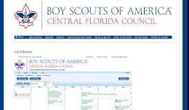 
							         Calendar - Central Florida Council								  
							    