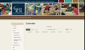 
							         Calendar - Community Consolidated School District 181								  
							    