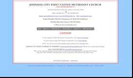 
							         Calendar - First United Methodist Church - Johnson City TX								  
							    
