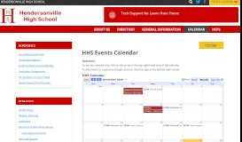 
							         Calendar – Hendersonville High School - Henderson County Public ...								  
							    
